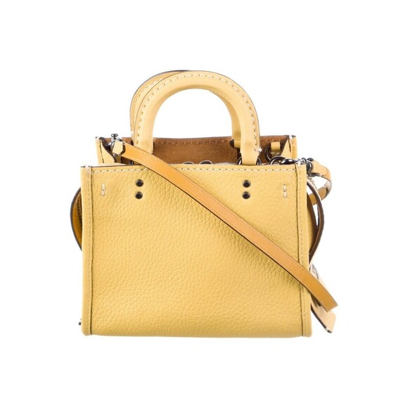 Coach 1941 Yellow Rogue 17 Bag mini size *sample - Picture 2 of 5